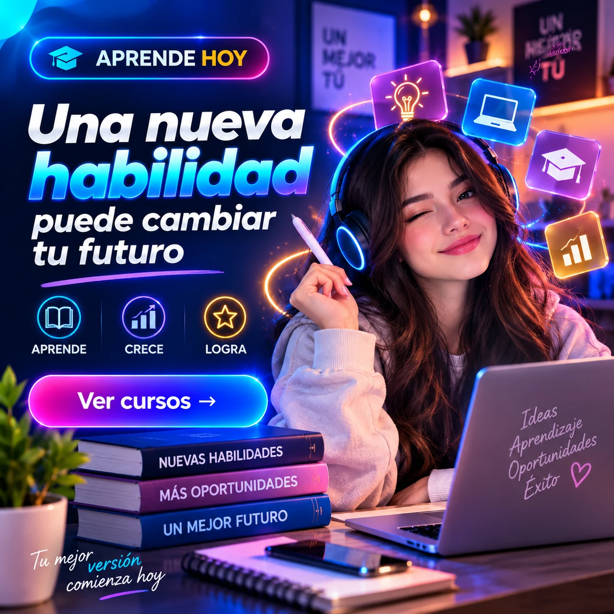 Aprende hoy: una nueva habilidad puede cambiar tu futuro